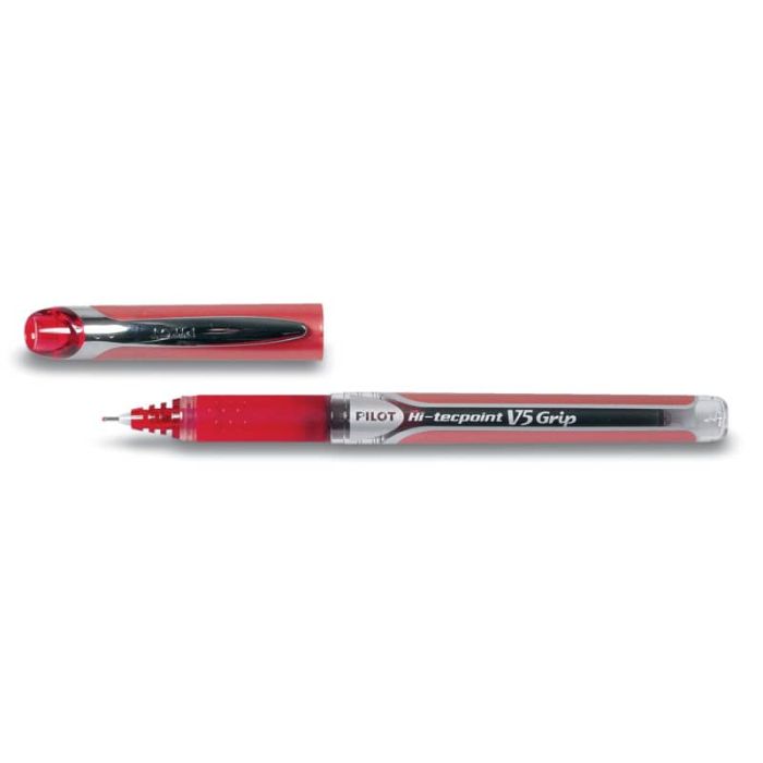 Penne a sfera con cappuccio Pilot Hi-Tecpoint V5 Grip 0,5 mm rosso 6732 main product photo