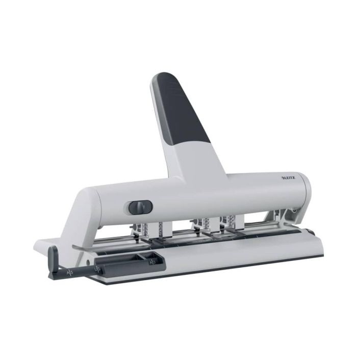 Perforatore a 4 fori a distanza variabile Leitz AKTO 5114 30 fogli grigio metallizzato - 51140184