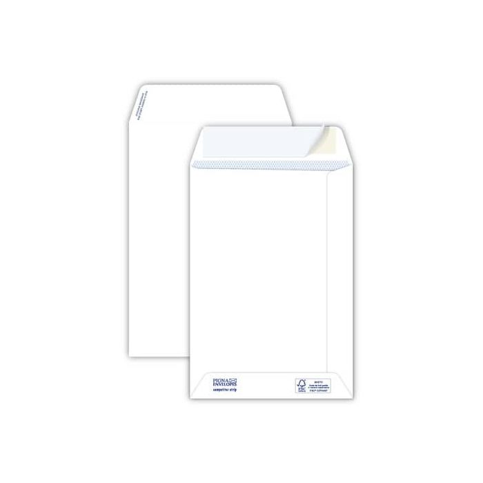 Buste a sacco bianche autoad. removibili Pigna Envelopes Competitor strip 100 g/m² 160x230 mm conf. 500 pz - 0029516 main product photo