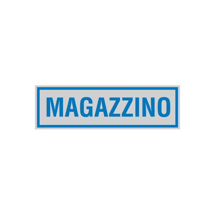 CARTELLI SEGNALATORI TARGHETTA ADESIVA 165x50mm MAGAZZINO main product photo