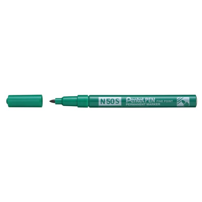 Marcatore permanente Pentel Pen N50S punta conica 3.8 mm verde N50S-D main product photo