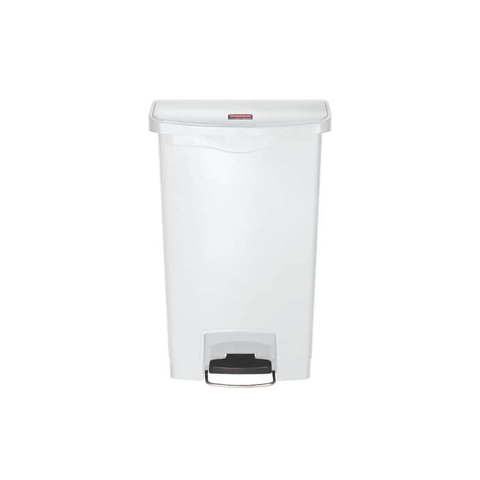 Contenitore in resina Rubbermaid Slim Jim Step-On bianco 50 L 1883557 main product photo