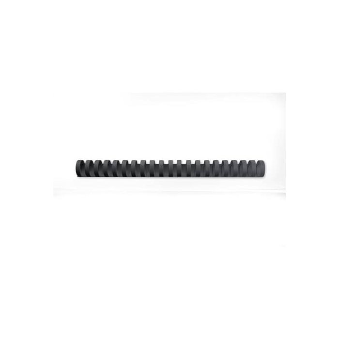 Dorsi plastici a 21 anelli GBC CombBind 16 mm A4 nero - fino a 145 fogli conf da 100 dorsi - 4028600 main product photo