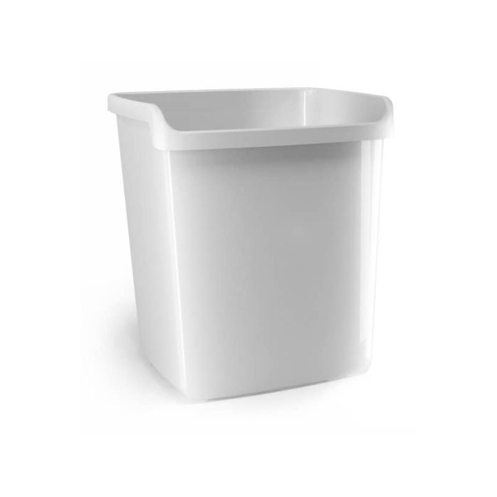 Cestino impilabile ARDA My desk 15 litri polipropilene bianco rettangolare 8116B main product photo