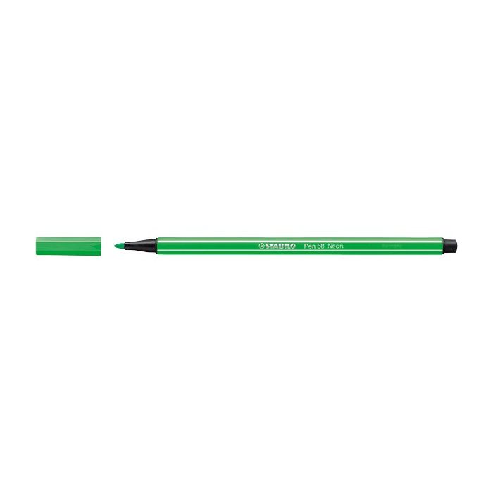 Pennarelli Stabilo Pen 68 tratto 1 mm verde neon 68/033 main product photo