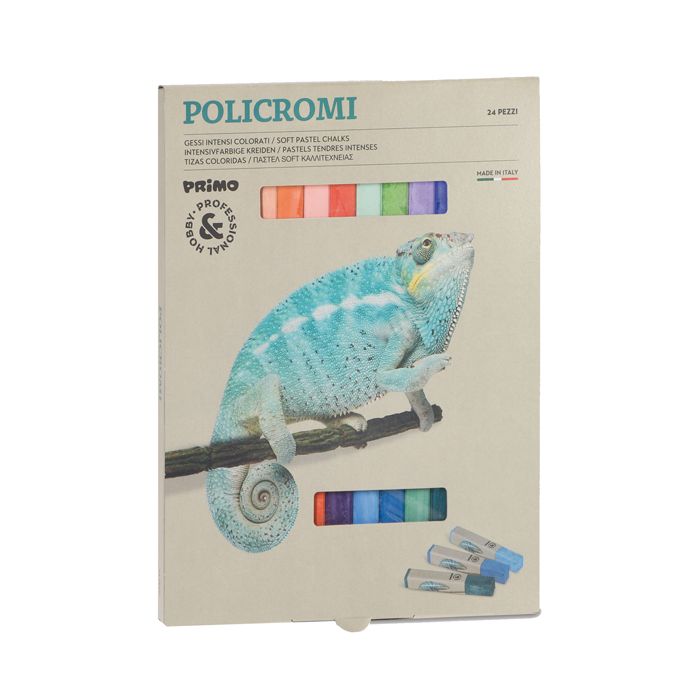 Gessi policromi per artisti Primo in conf. da 24 colori assortiti - 021GC24I main product photo