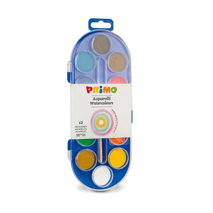 Acquerelli Primo diam. 30 mm in conf. da 12 colori assortiti - 112A12SG main product photo