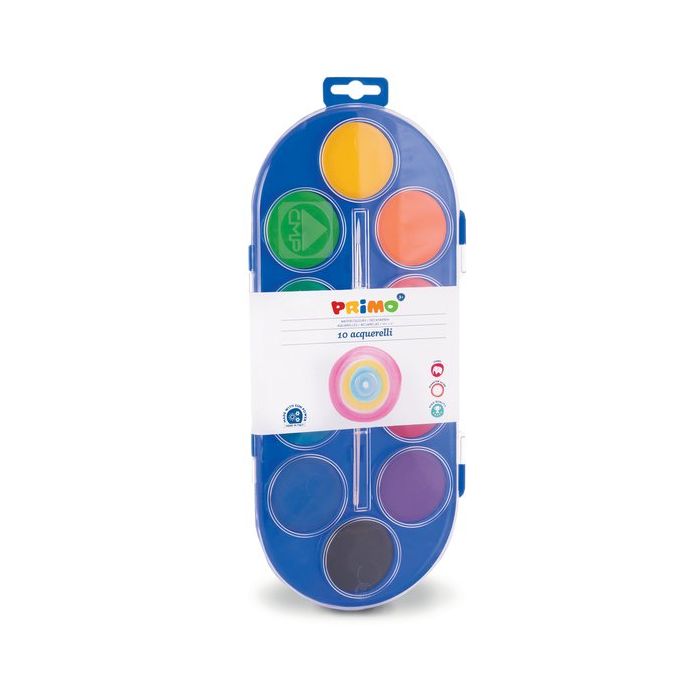 Acquerelli Primo diam. 44 mm in conf. da 10 colori assortiti - 120A10SG main product photo