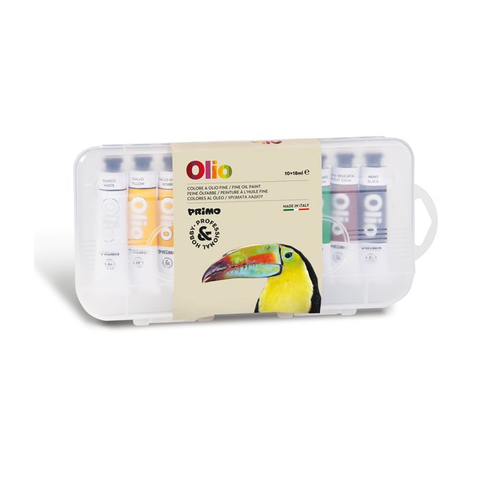 Colore a olio fine Primo in tubetto 18 ml - conf. da 10 colori assortiti - 425TO10P main product photo