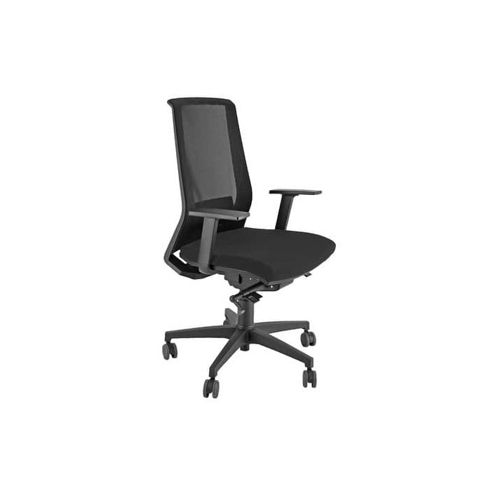 Sedia semidirezionale girevole Unisit Light LLN traslatore sedile rivestimento ignifugo nero - con braccioli LLN/BR/IN main product photo