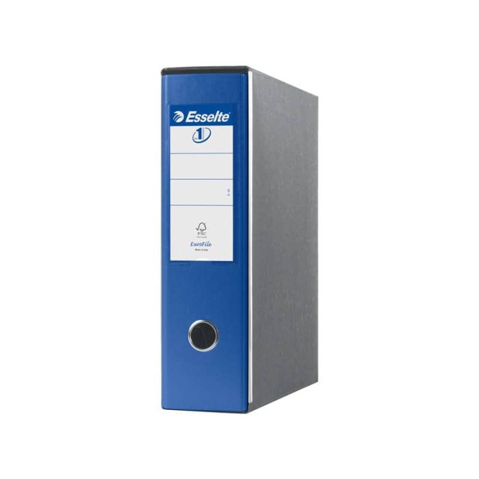 Registratori con custodia Esselte G53 Eurofile commerciale 29,5x32 cm - dorso 8 cm blu - 390753050 main product photo