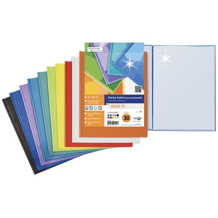 Portalistini personalizzabili Sei Rota Asso TI 22x30 cm assortiti - 40 buste 57224090 main product photo