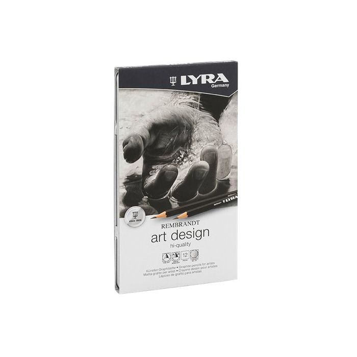 Matita in grafite Lyra Rembrandt Art Design in astuccio in metallo 12 pezzi L1111120 main product photo