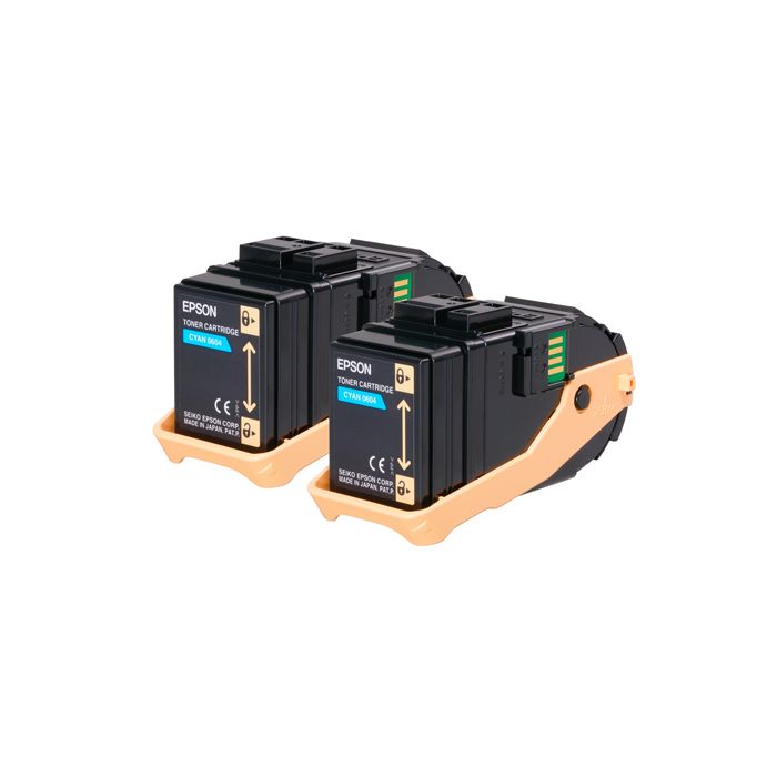 EPSON TONER CARTRIDGE ACUBRITE CIANO (S050604), IN CONFEZIONE DOPPIA main product photo