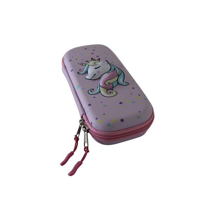 Astuccio ovalino a 1 zip Donau con fantasia unicorno in 3D - conf. 3 pz - 322289 main product photo