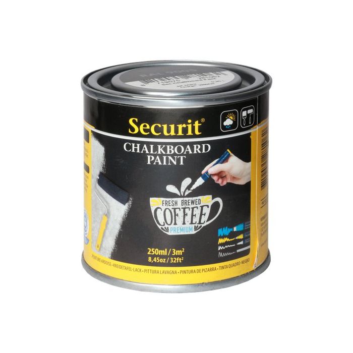 PITTURA LAVAGNA NERO 250ml (5mq) Securit main product photo