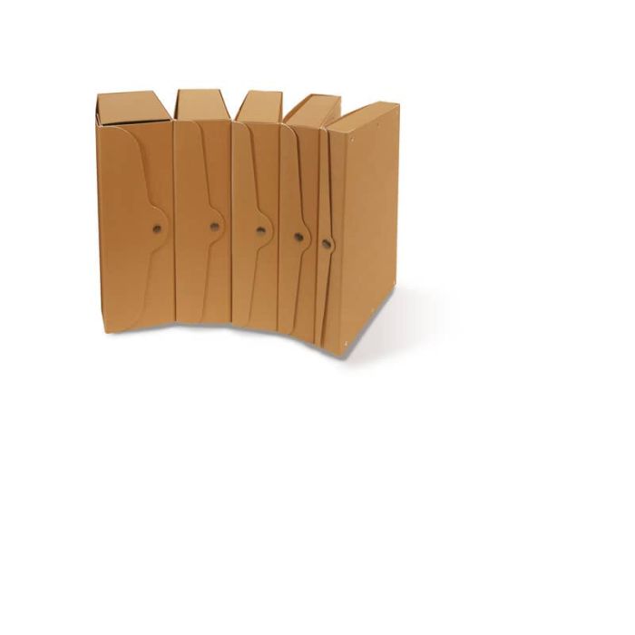 Scatola portaprogetti con bottone in cartone EURO-CART 35x25 cm dorso 12 cm FMC XCPECO12AV main product photo