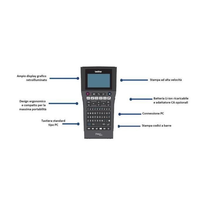 Etichettatrice Brother palmare professionale PTH500 main product photo
