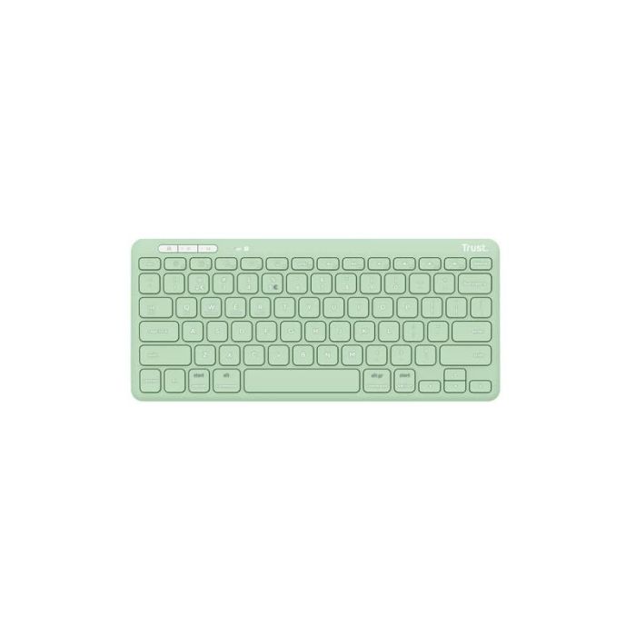 Tastiera wireless compatta multidispositivo Trust Lyra verde 25142 main product photo