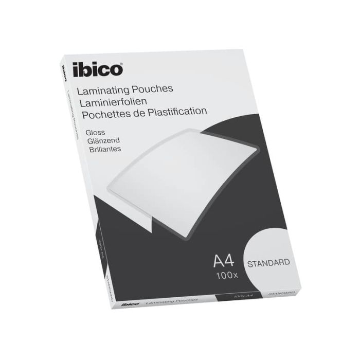 Pouches per plastificatrici IBICO BASICS standard 125mic -conf.100 pezzi Ibico A4 627310 main product photo