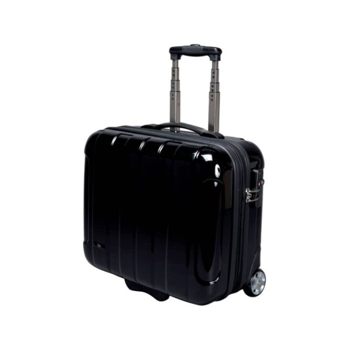 Trolley portadocumenti JSA in policarbonato 43x21x40 cm nero 45513 main product photo