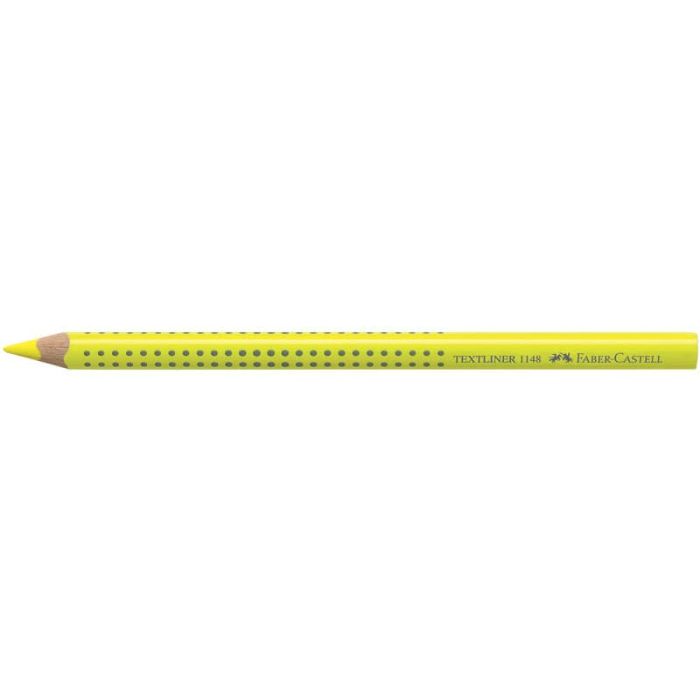 Matita evidenziatore Faber-Castell Textliner Dry 1148 Grip Jumbo giallo fluo - 114807 main product photo