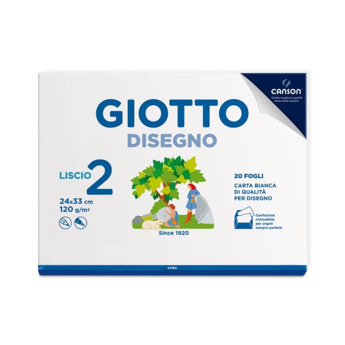 Album da disegno Giotto Disegno 2 120 g- 24x33 cm liscio - 20 fogli 583100 main product photo