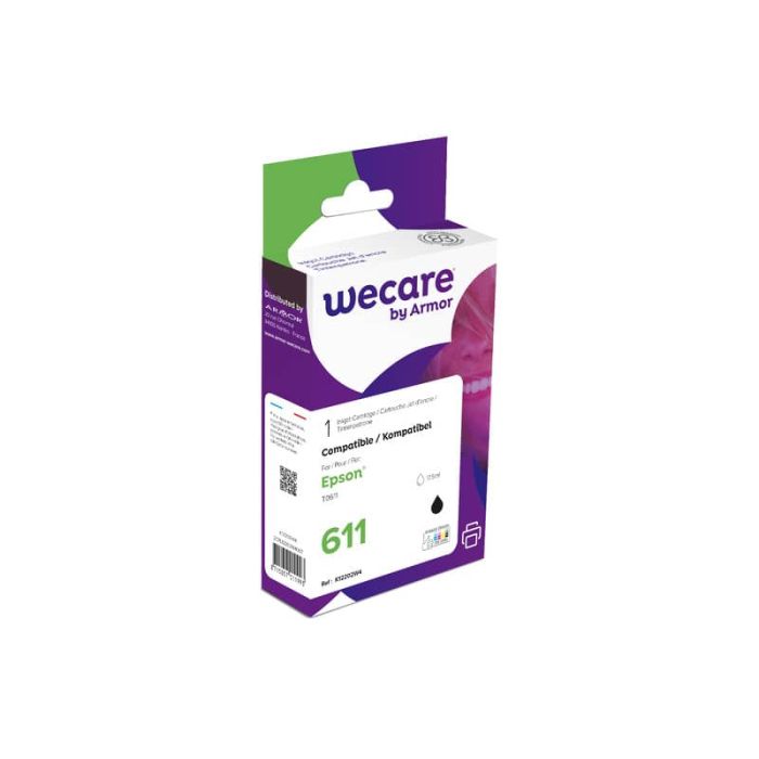 Cartuccia inkjet WECARE compatibile con Epson C13T06114010 - nero K12202W4 main product photo