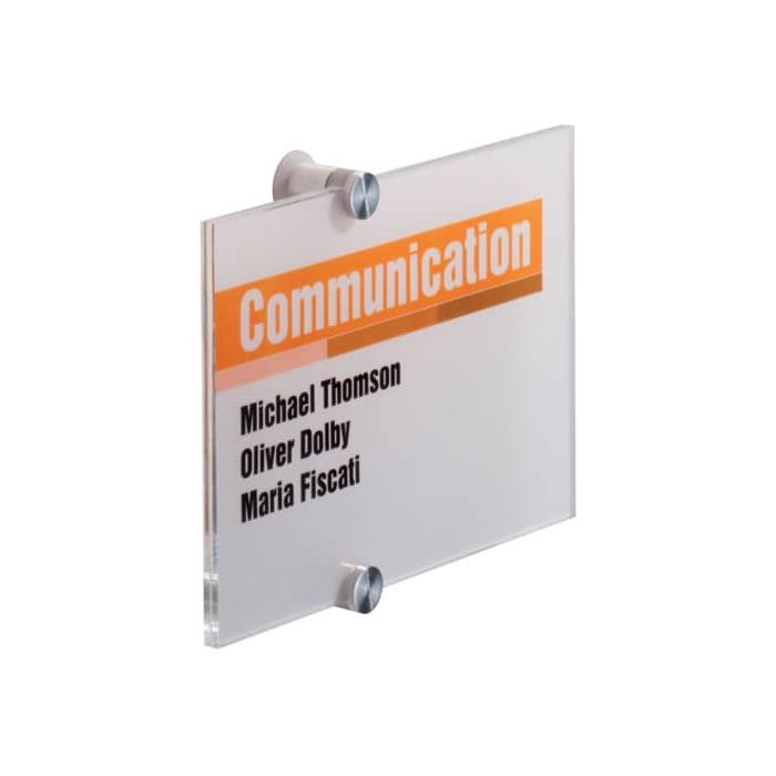 Targa DURABLE CRYSTAL SIGN acrilico trasparente 210x148 mm 482319 main product photo