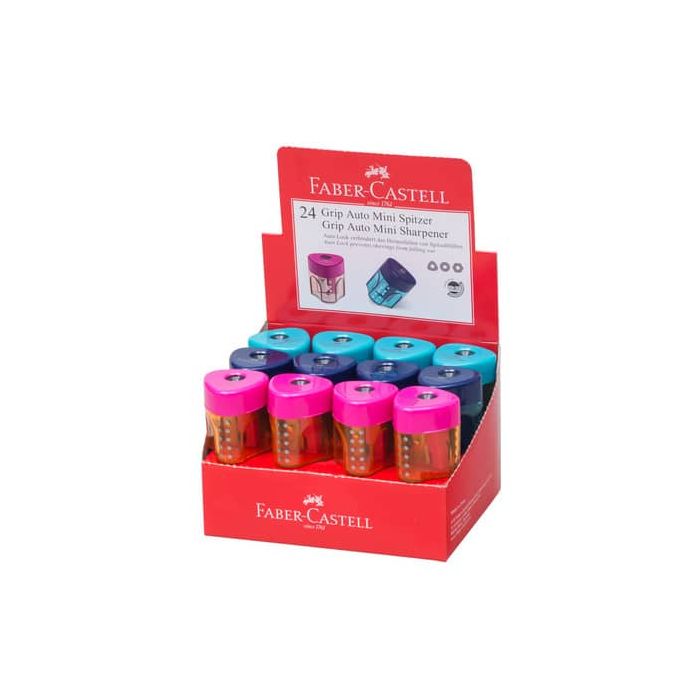 Temperamatite con contenitore - 1 foro - triangolare - con serbatoio - Faber Castell main product photo