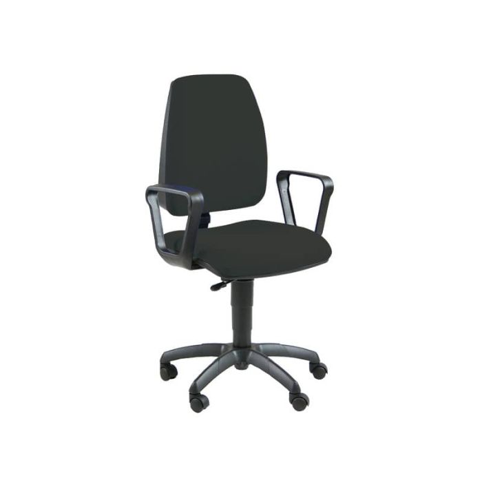 Sedia operativa girevole Unisit Jupiter JUBR Eco smart - rivestimento ignifugo nero - con braccioli - JUBR/IN main product photo