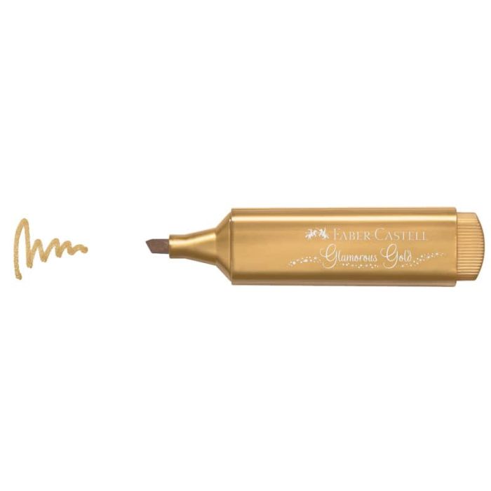 Evidenziatore Textliner 46 tratto 1-2-5 mm Faber-Castell metallic oro - 154650 main product photo