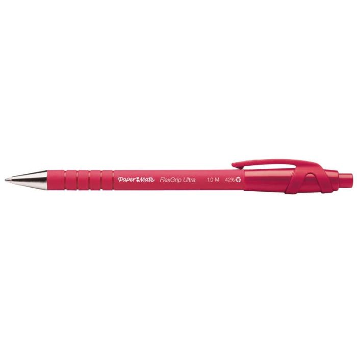 Penna a sfera a scatto Paper Mate Flexgrip Ultra M 1,0 mm rosso S0190413 main product photo