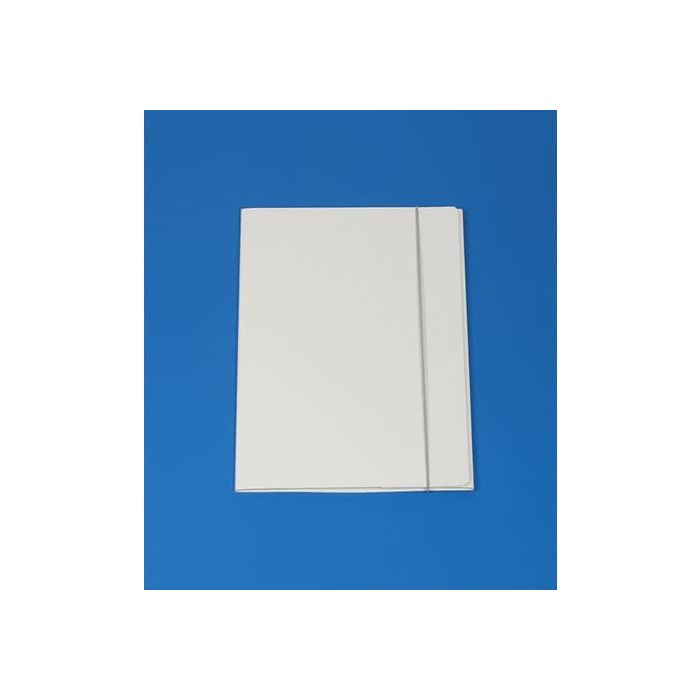 Cartella a tre lembi con elastico Cartotecnica del Garda 25x34,5 cm 0,8 mm colore bianco - CG0032LBXXXAE13 main product photo