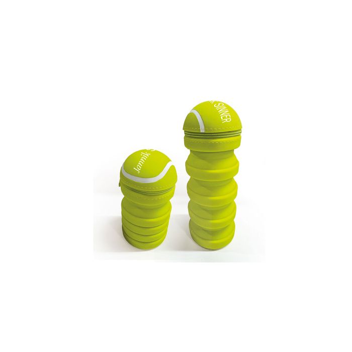 Astuccio in silicone estensibile Pigna Forma Jannik Sinner con cursore cerniera personalizzato - 6,5x6,5x18 cm - main product photo