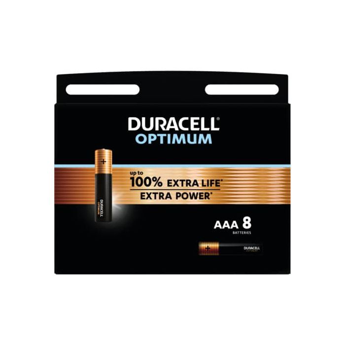 Batteria alcaline Duracell Optimum Ministilo AAA - MN2400 mAh - blister da 8 - DU0036-05000394137721 main product photo