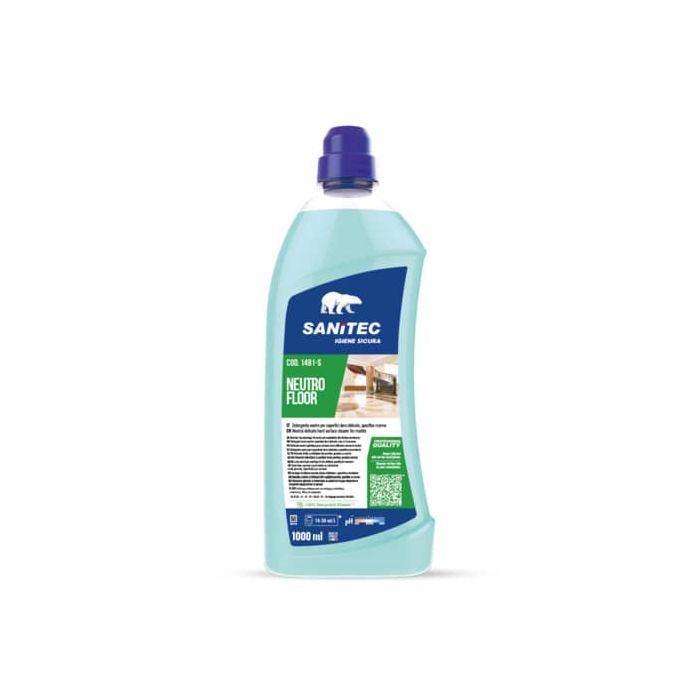 Detergente neutro per superfici dure delicate, specifico per il marmo Neutro Floor Sanitec 1000 ml - 1481-S main product photo