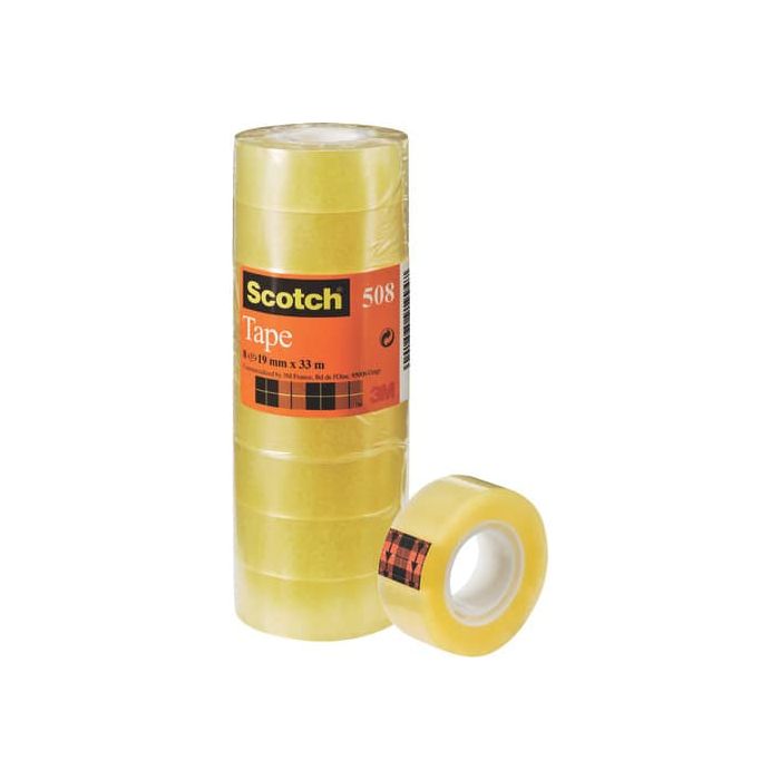 Nastro adesivo Scotch 508 19 mm x 33 m trasparente torre da 8 rotoli - 508 main product photo