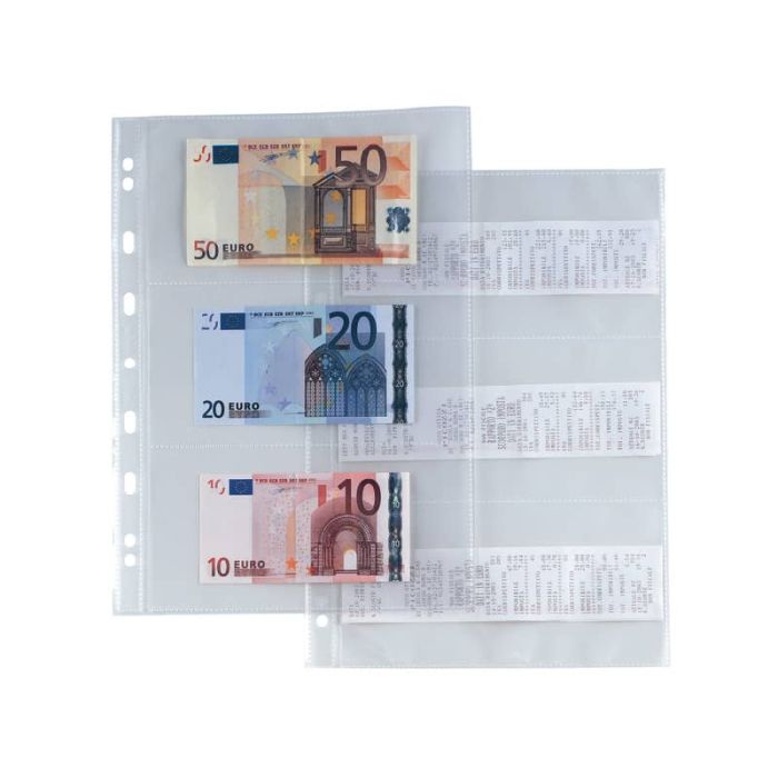 Buste a foratura universale Sei Rota Atla 6 spazi 9,5x19 cm trasparente conf. 10 buste - 662217 main product photo