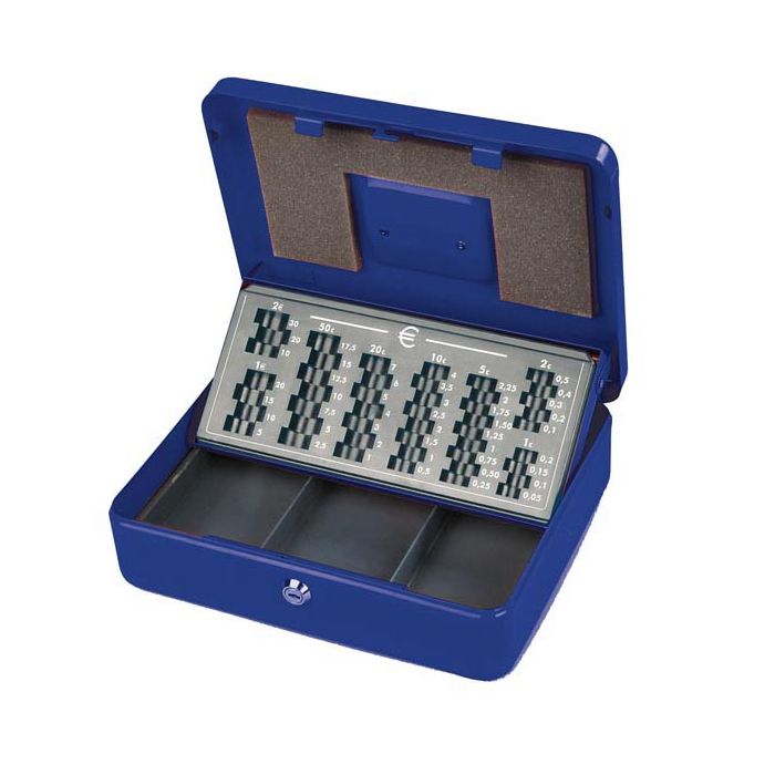 METALPLUS CASSETTA PORTAVALORI EUROPA 30X24X9CM BLU main product photo