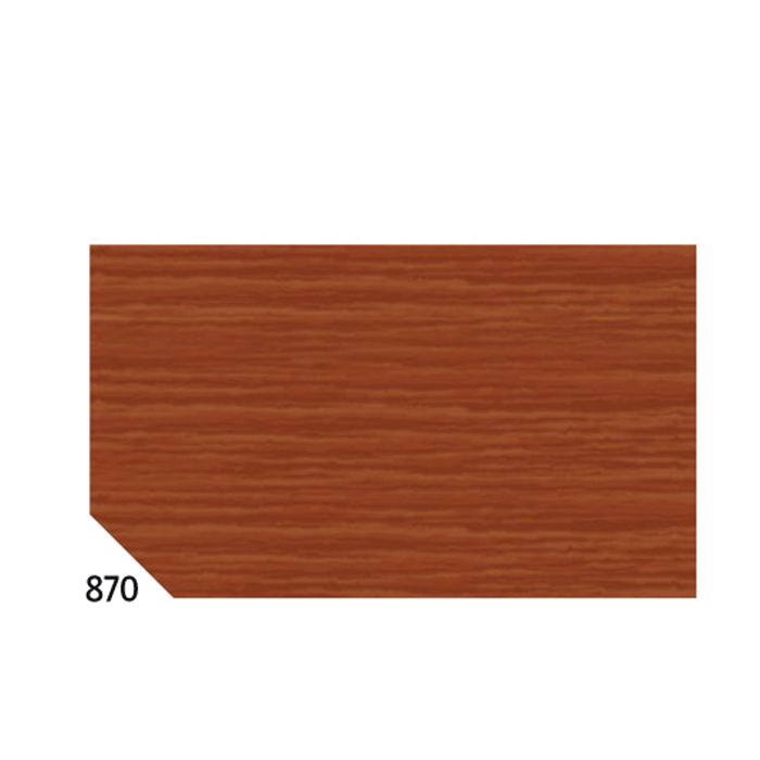 Carta crespa - 50 x 250 cm - 48 gr/m² - marrone 870 - Rex Sadoch - conf.10 rotoli main product photo
