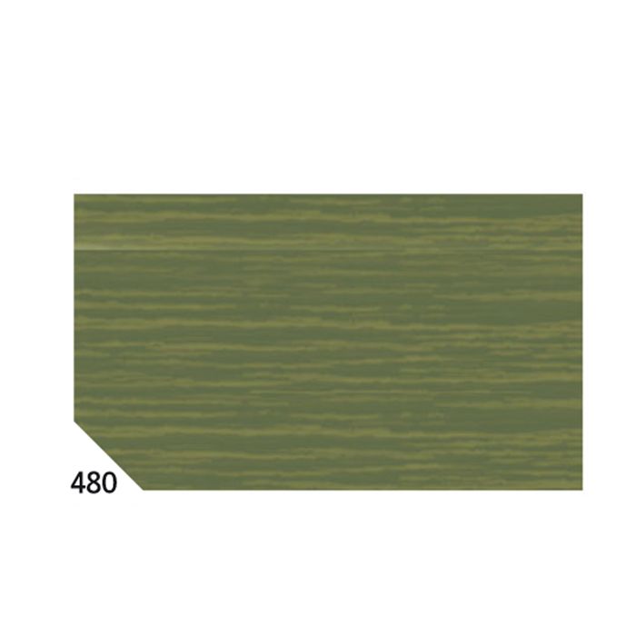 Carta crespa - 50 x 250 cm - 48 gr/m² - verde oliva 480 - Rex Sadoch - conf.10 rotoli main product photo