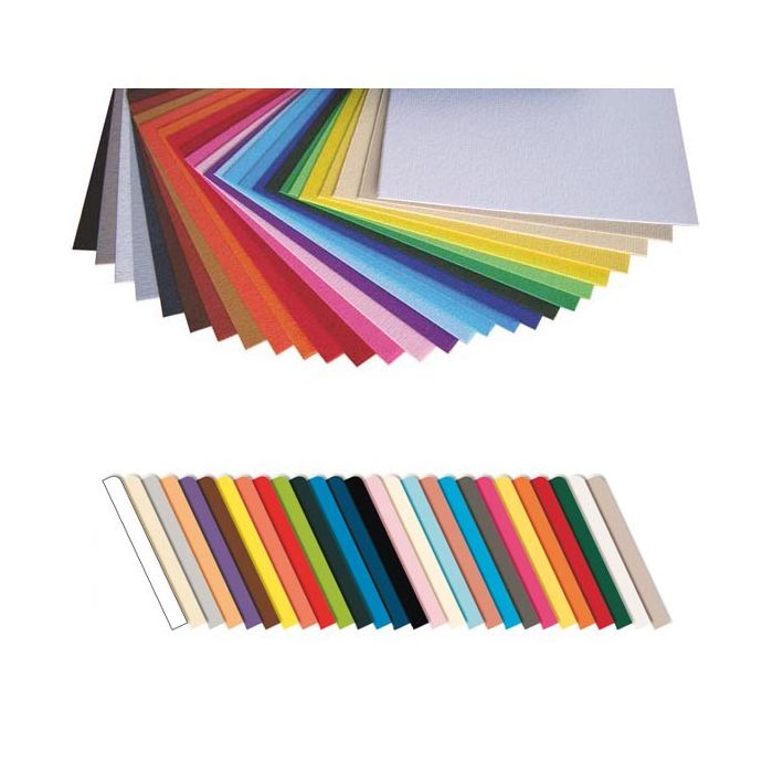 Cartoncino colorato Fabriano Elle Erre 70x100 cm 220 g conf. 10 fogli - giallo - 46470107 main product photo