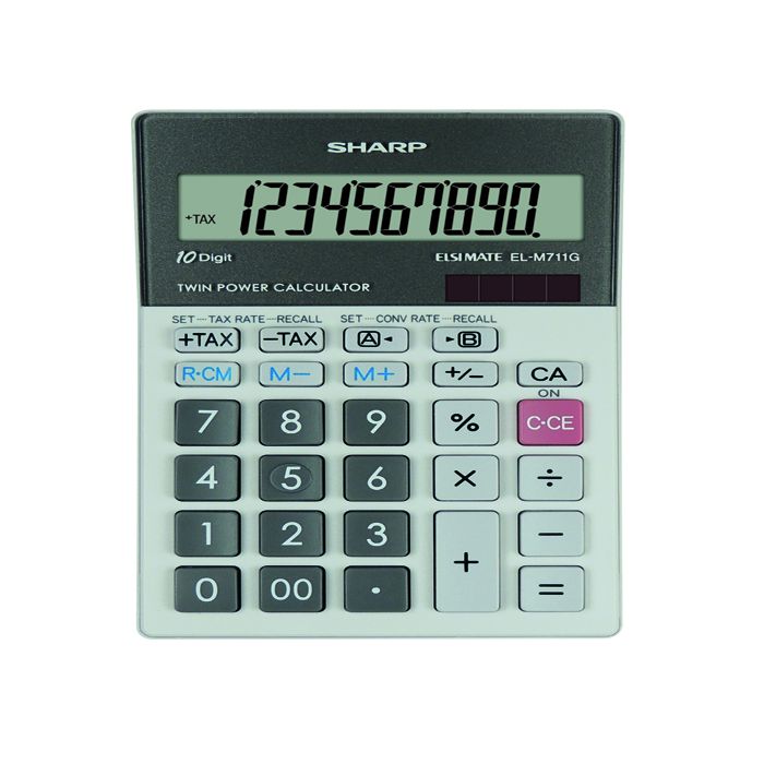 CALCOLATRICE DA TAVOLO EL M711GGY SHARP 10CIFRE main product photo