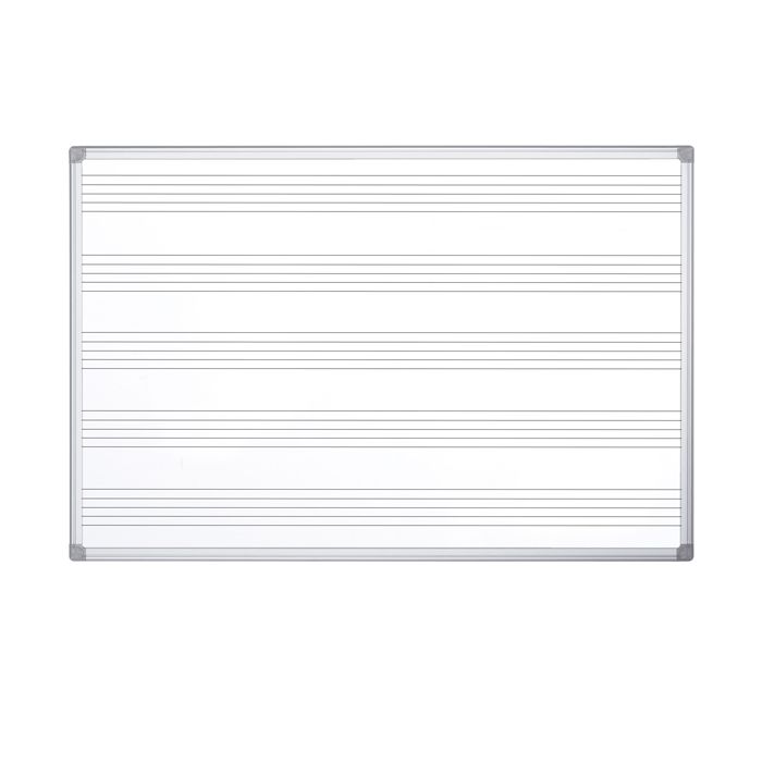 Lavagna magnetica con pentagramma 120x120cm Maya Musica Bi-Office main product photo