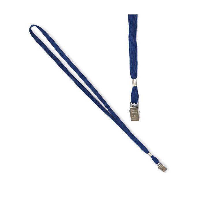 Cordoncino per portabadge - 49 x 1 cm - blu - Lebez - conf. 100 pezzi main product photo
