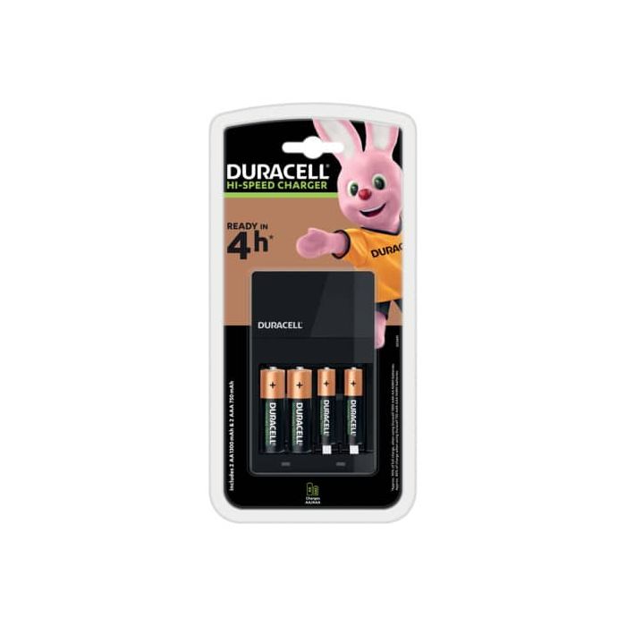 Caricabatterie Duracell Charger CEF 14 (4 ore) con 2 AA+2AAA Value DU101 main product photo
