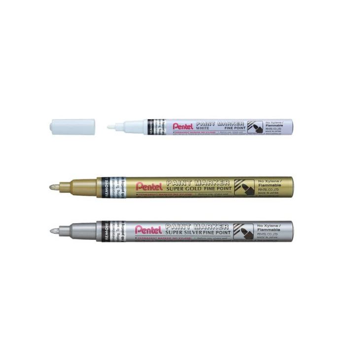 Marcatore a vernice Pentel Paint Marker MSP10 2.9 mm argento MSP10-Z main product photo