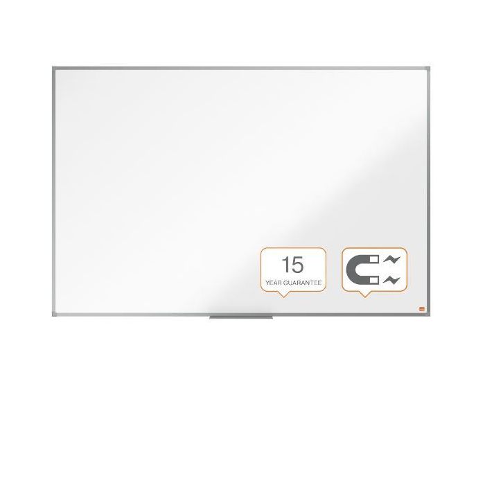 Lavagna bianca magnetica in acciaio laccato Nobo Essence 150x100 cm 1905212 main product photo