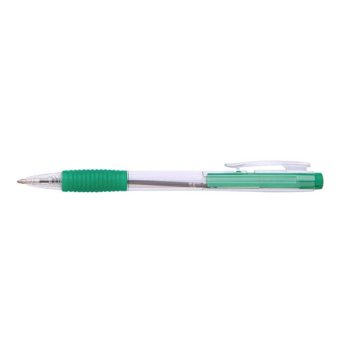 Penna a sfera a scatto ricaricabile Office Products punta 0,7 mm - verde conf. 50 pz - 17015611-02 main product photo